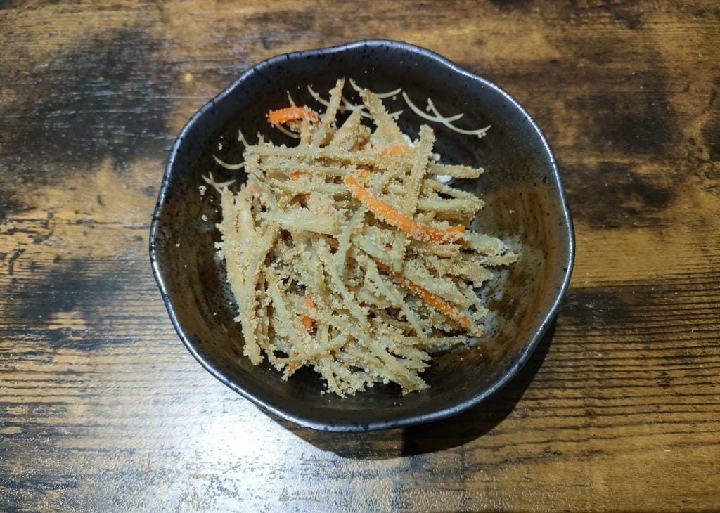 ごぼうのたらこ和え